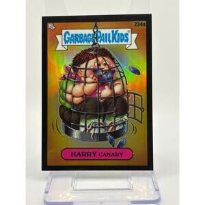 2023 Topps Chrome Garbage Pail Kids Harry Canary Black Refractor 24/99 SP 234A